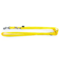 Laisse multi-positions Neo+ jaune pour chien 1,5x200 cm