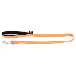 Laisse orange avec poignée en néoprène Martin Sellier Neo+ - 25/100 cm