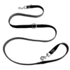 Laisse 3 points coloris noir Kyflie Momentum 2,2 m - M