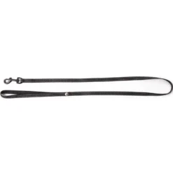 Laisse réfléchissante pour chat Flash noir - 100 cm