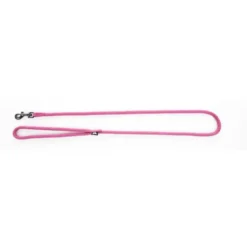 Laisse ronde pour chien coloris rose 1,3 cm x 1 m