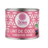 Lait de coco concentré 14% mg Base organic food - 210 ml