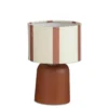 Lampe en verre marron à LED Largo - Ø 13 x H 20 cm