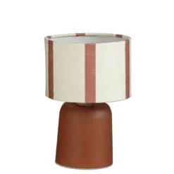Lampe en verre marron à LED Largo - Ø 13 x H 20 cm