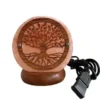 Lampe USB ronde orange au sel de l’Himalaya Idea for Project Arbre de la Vie