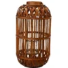 Lanterne en bambou lie-de-vin - Ø 35 x H 65 cm