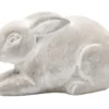 Lapin coloris gris en ciment - 14 x 8 x 8 cm