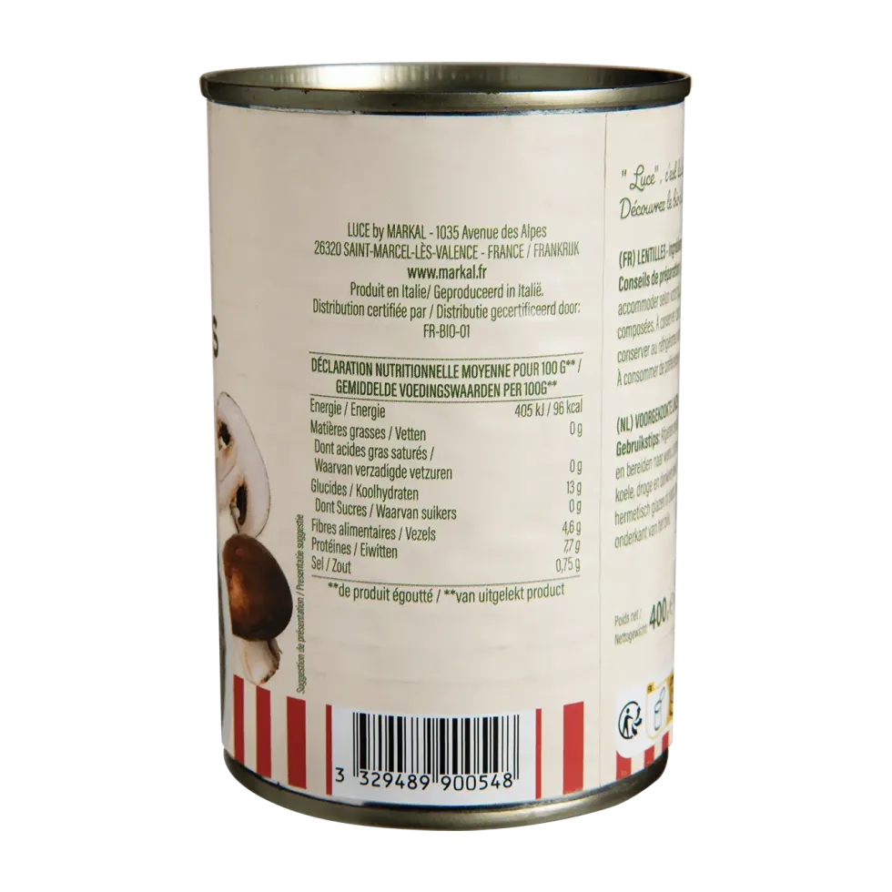 Lentilles bio Luce - 400 g