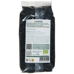 Lentilles noires beluga bio en sachet de 500 g