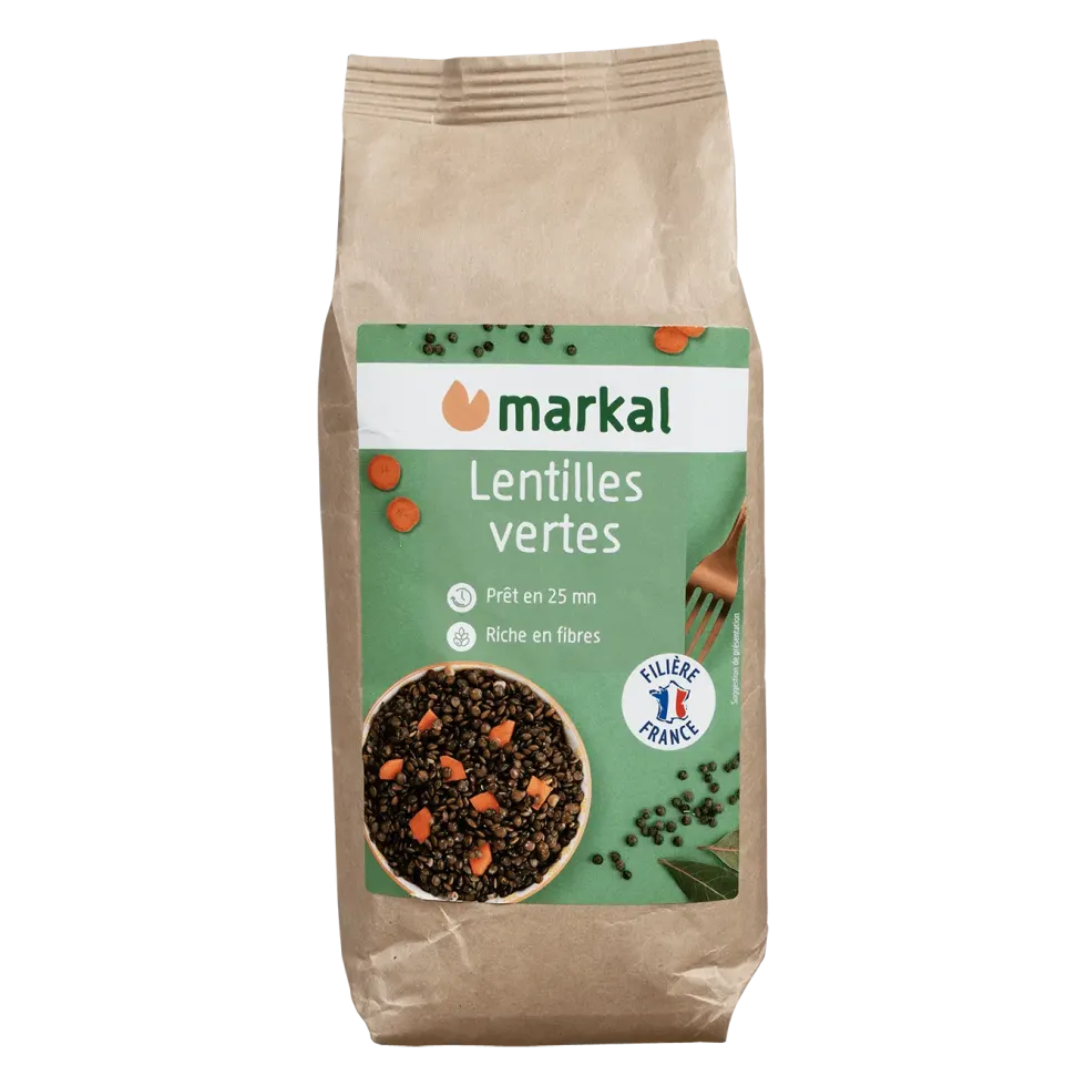 Lentilles verte bio Markal - 500 g