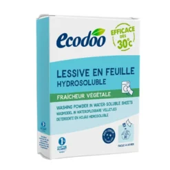 Lessive en feuille hydrosoluble fraicheur végétale Ecodoo