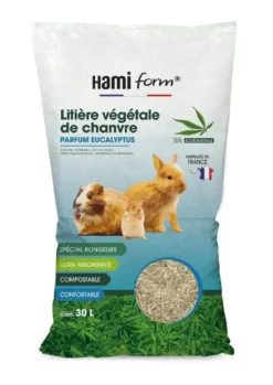 Litière chanvre eucalyptus Closeau - 30 L