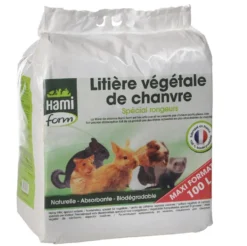 Litière végétale de chanvre spécial rongeurs Hamiform - 100 L
