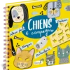 Livre "Chiens & compagnie - arts & pochoirs" aux Éditions Grenouille