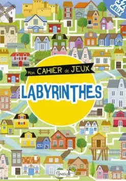 Livre jeu "Labyrinthes - mon cahier de jeux" aux Éditions Grenouille