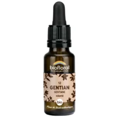 Élixir n°12 Biofloral de gentiane en flacon de 20 ml