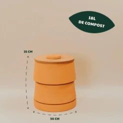 Lombricomposteur à 2 étages Terracotta Ceercle - 8 kg