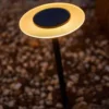 Lot de 2 balises solaires Batimex coloris noir en métal - Ø 16 x 35 cm