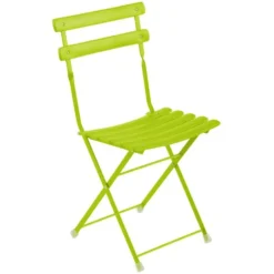 Lot de 2 chaises pliantes Paradisio vert anis