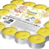 Lot de 25 chauffe-plats citronnelle coloris jaune en cire Estivade