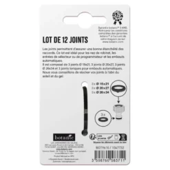 Lot de 12 joints botanic® - Joints Ø 15x21 Ø 20x 27 Ø 26x34 et 3 joints toriques