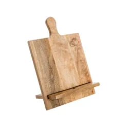 Lutrin en bois de manguier naturel décor tomate gravée - 33 x 25 x 16 cm