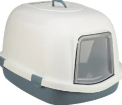 Maison de toilette pour chat coloris bleu Trixie Primo - Taille XXL 56 x 47 x 71 cm