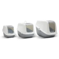 Maison de toilette pour chat Nestor Giant coloris blanc en plastique