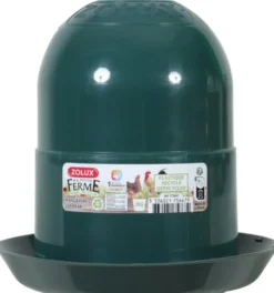 Mangeoire pour basse-cour en plastique recyclé coloris vert Zolux Ma petite ferme - 2 kg