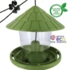 Mangeoire pour oiseaux en plastique 100 % recyclé coloris vert Natures Market Émilie - 21,7 x 20 cm