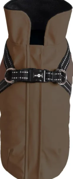 Manteau pour chien en néoprène coloris vert harnais intégré Bobby Tom - taille 40M