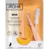 Masque réparateur pour les pieds à la pêche et au beurre de karité Iroha Nature