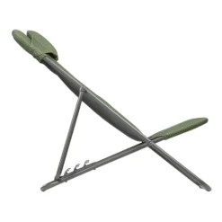 Maxi Transat BeComfort® tube titane olive Lafuma Mobilier - 62 x 83 x 94 cm
