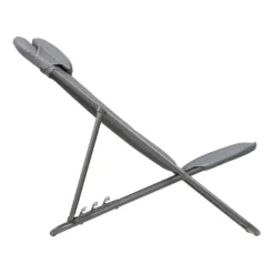 Maxi Transat BeComfort® tube titane silver Lafuma Mobilier - 62 x 83 x 94 cm