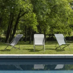 Maxi Transat Colorblock Batyline® Moss tube Lafuma Mobilier - 62 x 83 x 94 cm