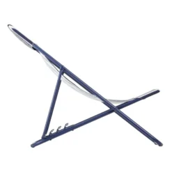 Maxi transat colorblock rayure indigo Lafuma coloris bleu en polyester - 62 x83 x 91 cm