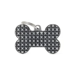 Médaille bronx grand os pour chien décoration pyramides en métal