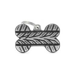 Médaille bronx grand os pour chien décoration pneu en métal
