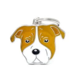 Médaille colors pour amstaff en métal