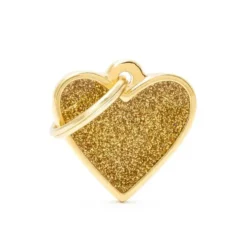 Médaille shine petit cœur doré