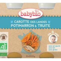 Menu du jour légumes bios et truite Babybio 2 x 200 g
