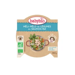 Menu du jour légumes saumon et riz Babybio 260 g