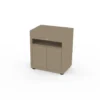 Meuble avec tablette taupe Le Marquier - L 80 x P 55 x H 92 cm