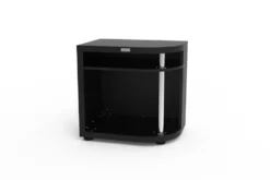 Meuble de cuisson arrondi noir côté droit Le Marquier - L 80 x P 55 x H 79 cm