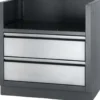 Meuble encastrable pour plancha coloris gris argent Napoleon