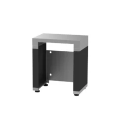 Meuble frigo cuisine noir Le Marquier - L 80 x P 55 cm