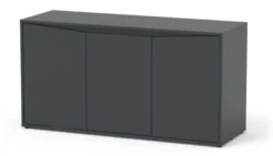Meuble pour aquarium en bois coloris gris 3 portes Aquatlantis Volga 450 - 80 x 52,5 x 152,5 cm