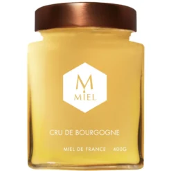 Miel cru de Bourgogne dans un pot en verre Hexagone - 400 g
