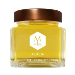 Miel d’acacia dans un pot en verre Hexagone - 250 g