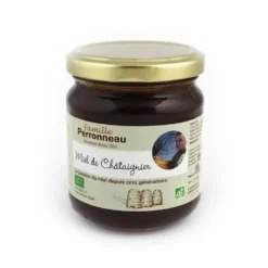 Miel de châtaignier de France Bio - bocal en verre de 250 g